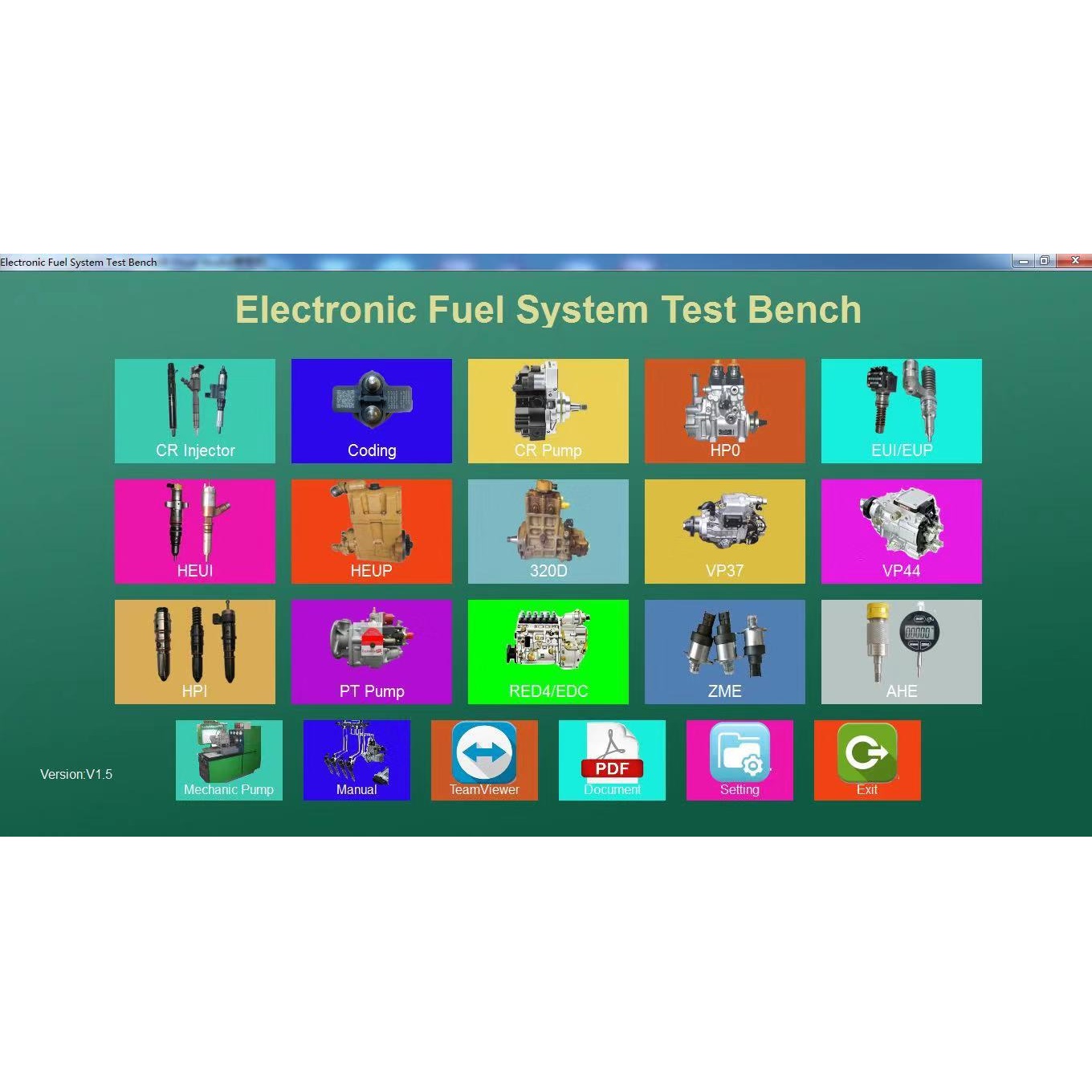 Система управления испытательным стендом для проверки дизельных форсунок.