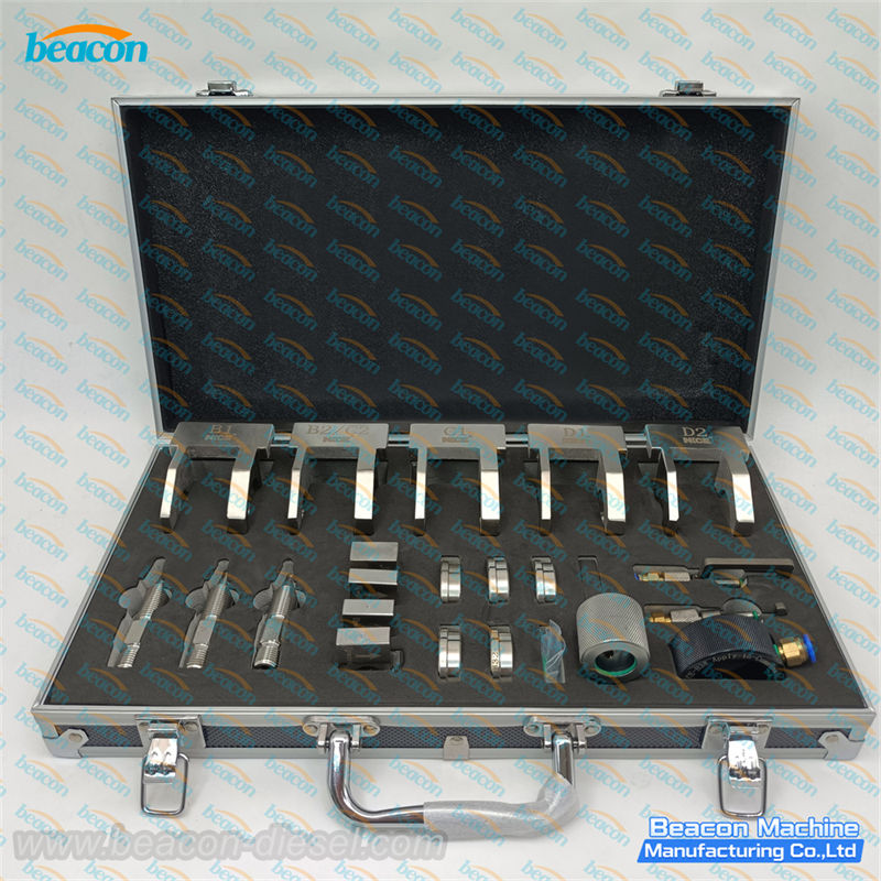 Универсальный зажимной комплект G2-8 для форсунок Common Rail (Полный набор)