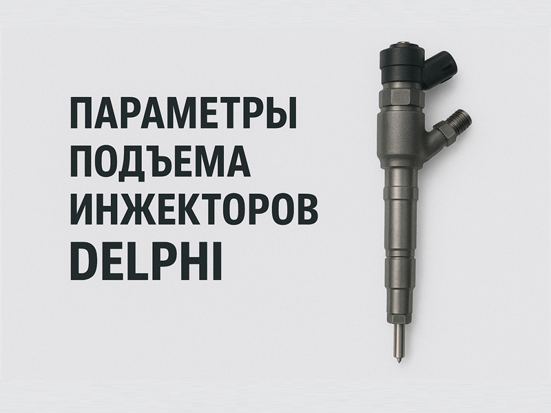 Техническое руководство по параметрам внутреннего хода: форсунки Common Rail Delphi и CAT CR200