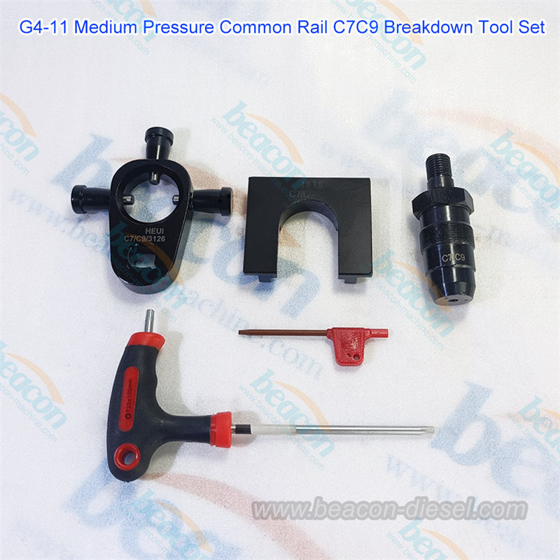 Набор инструментов G4-11 для разборки форсунок Common Rail C7 C9