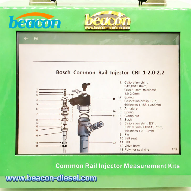 Система измерения хода форсунки Common Rail CRM900 со встроенным сенсорным экраном