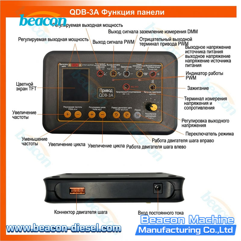 Тестер катушек зажигания, инжекторов и клапанов QDB-3A с ШИМ-управлением