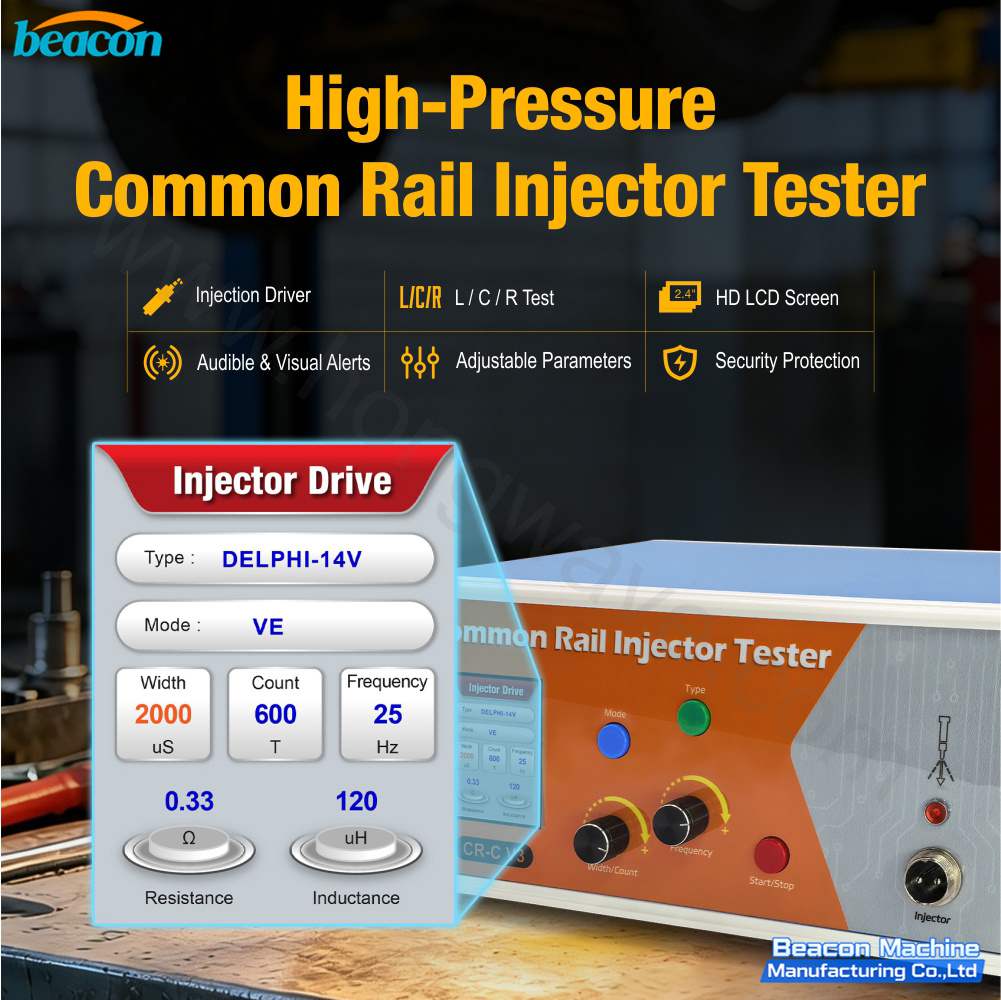 Тестер форсунок Common Rail CR-C V3 для соленоидных и пьезофорсунок