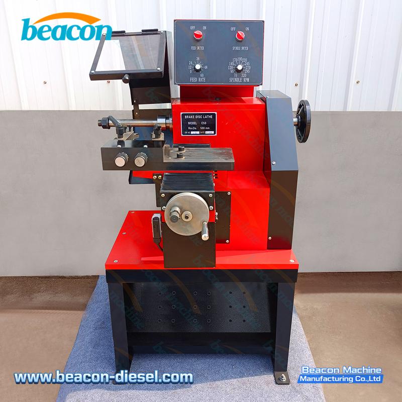 C50 Brake Disc Drum Lathe Machine - Automotive Brake Disc Rotor Resurfacing Turning Lathe