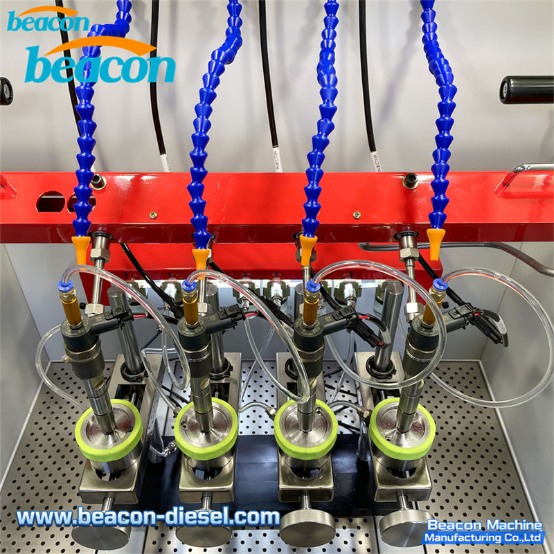 BC800-PRO Стенд для испытания форсунок Common Rail - вид спереди оборудования для калибровки дизельных форсунок
