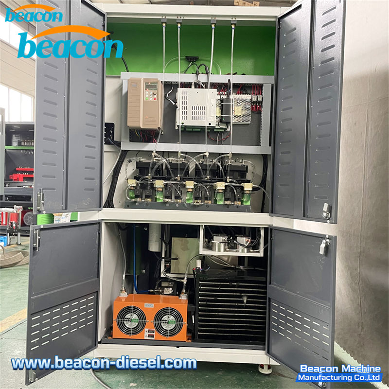 BC800-PRO Стенд для испытания форсунок Common Rail - вид спереди с экраном, сложенным для транспортировки