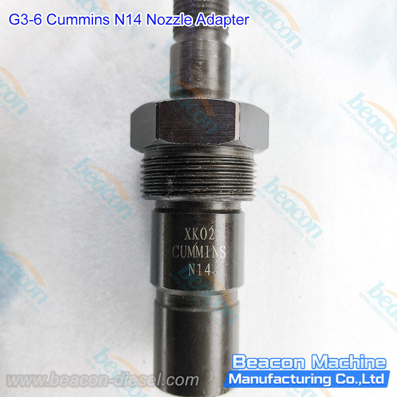 G3-6 Адаптер форсунки Cummins N14 - крупный план рабочего конца и интерфейса форсунки
