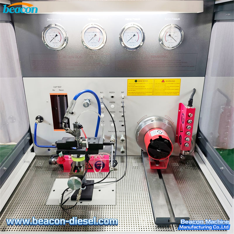 CR1029 Стенд Common Rail - рабочая область тестирования Common Rail форсунок и насоса высокого давления с двойными трубками рейки и измерительным цилиндром