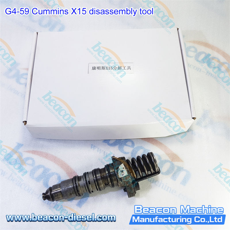 G4-59 Инструмент для Разборки Cummins X15 - альтернативный ракурс, показывающий полный комплект инструментов