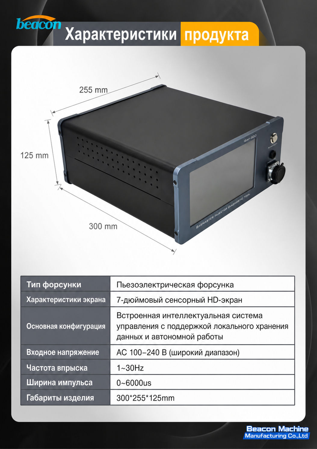 i-GAP 200 Piezo Electric Injector Tester - Display Detail