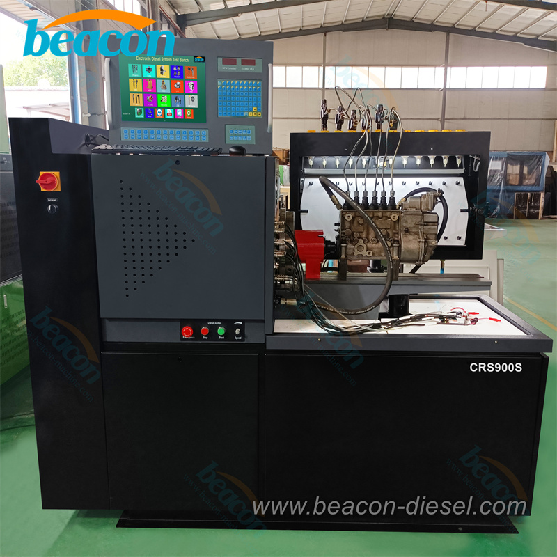 Испытания механического насоса на испытательном стенде CRS900s.