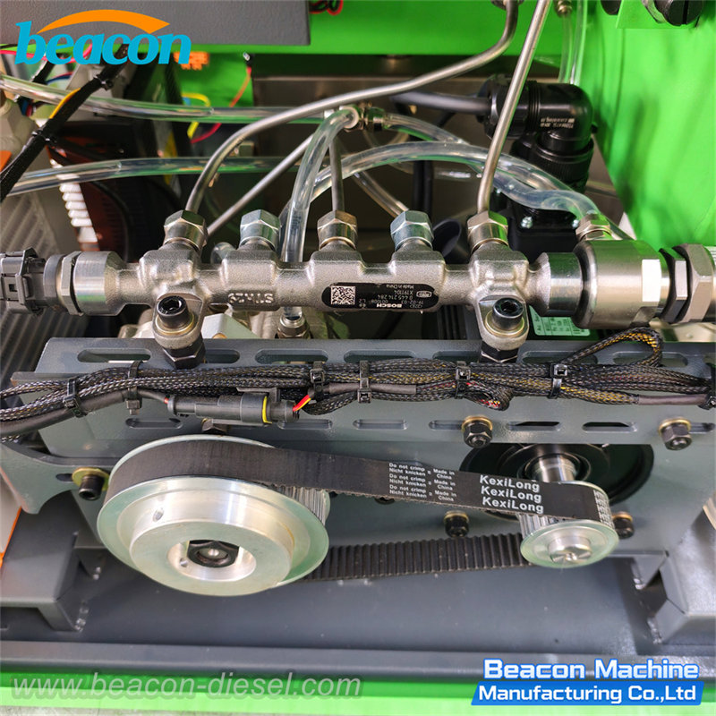 Зона крепления форсунок на испытательном стенде EPS106 с насосом CP3H