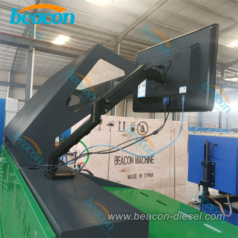 Тестовый стенд Beacon CR707 Common Rail с регулируемой подставкой для сенсорного экрана.