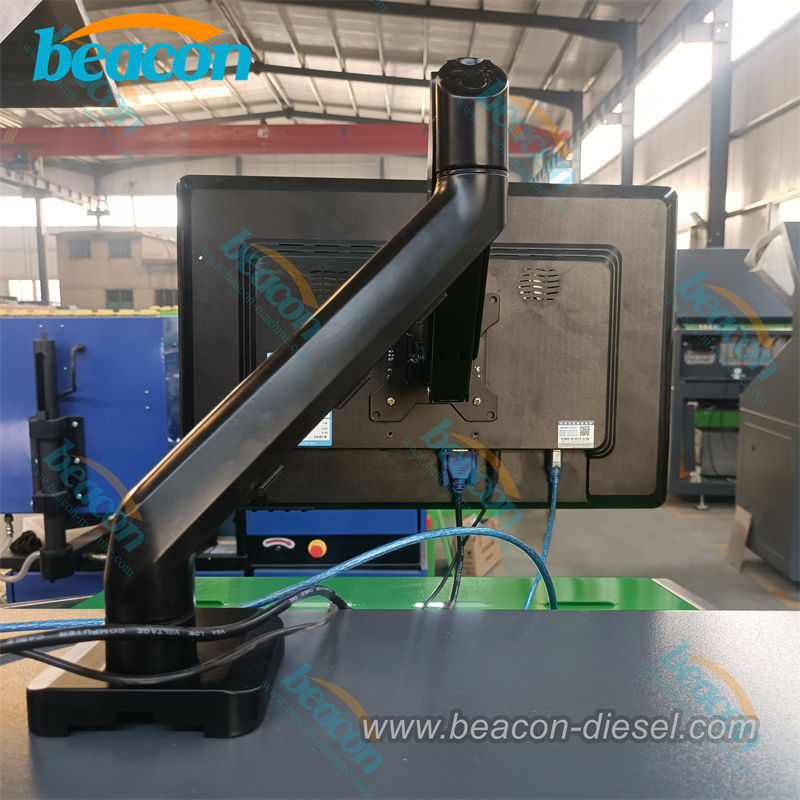 Тестовый стенд Beacon CR707 Common Rail с регулируемой подставкой для сенсорного экрана.