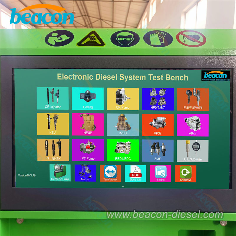 Интерфейс программы диагностики дизельных форсунок