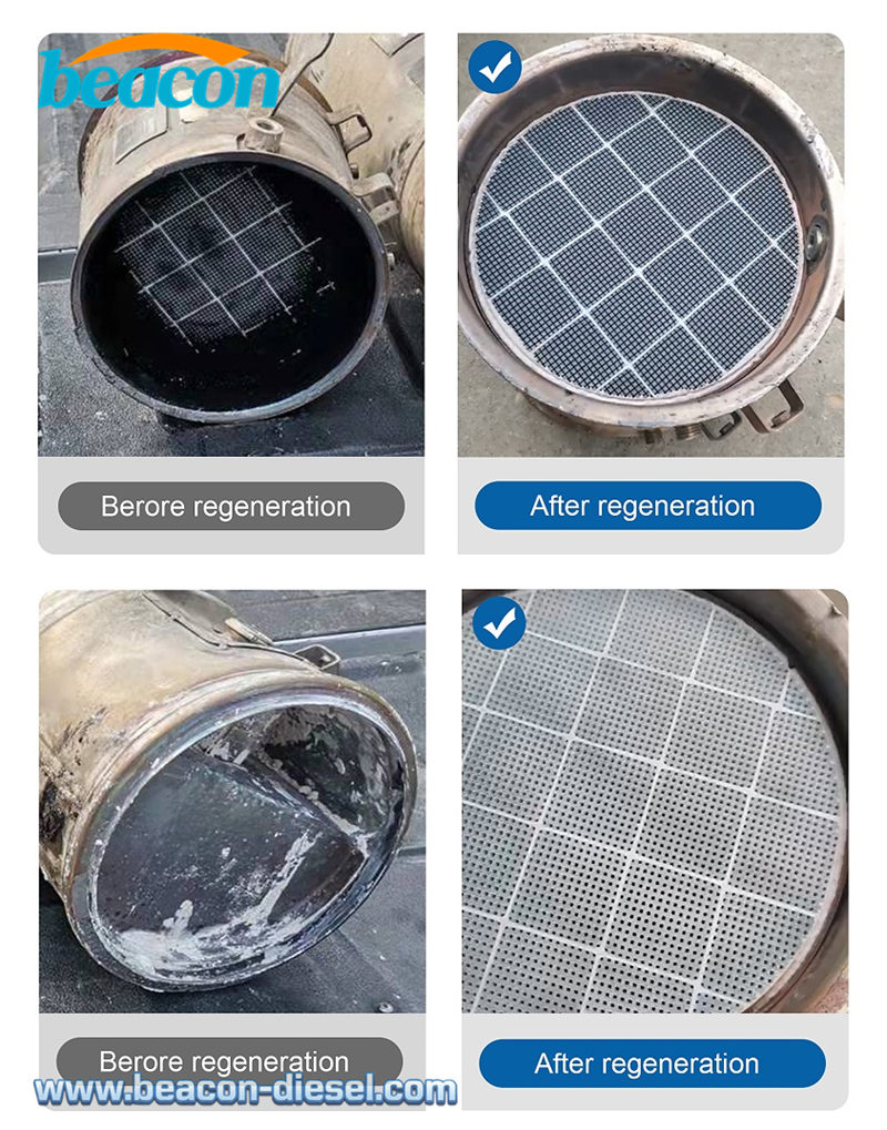 Очищенный керамический носитель сажевого фильтра после прожига