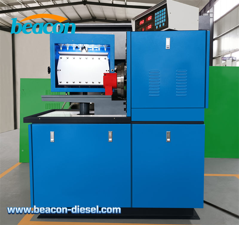 Общий вид синего стенда ТНВД MINI12PSB спереди