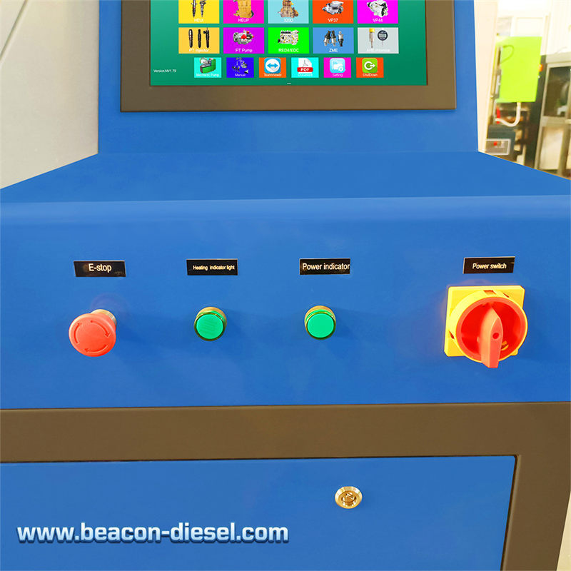 Экран управления с базой данных тест-планов форсунок