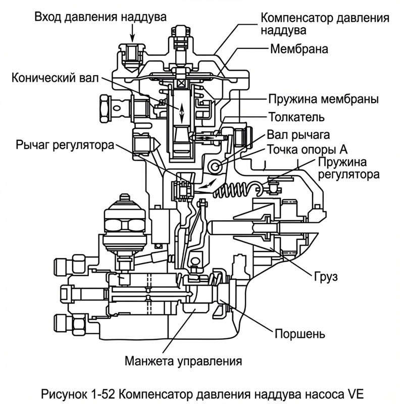 Pиcyнок 1-52 Koмпeнсaтop дaвлeния наддyва нacoca VE