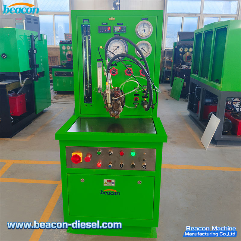 Общий вид стенда для испытания насосов Beacon PT212 зеленого цвета