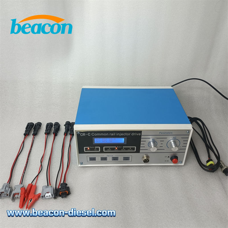 Вид спереди тестера форсунок Common Rail CR-C с проводкой