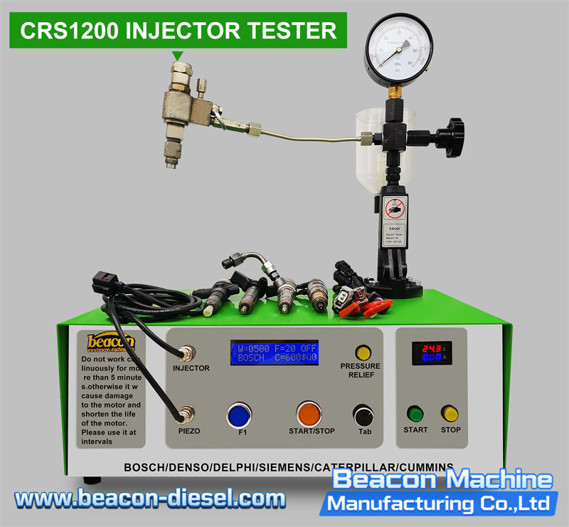 Полный комплект тестера CRS1200 с кабелями для форсунок и аксессуарами
